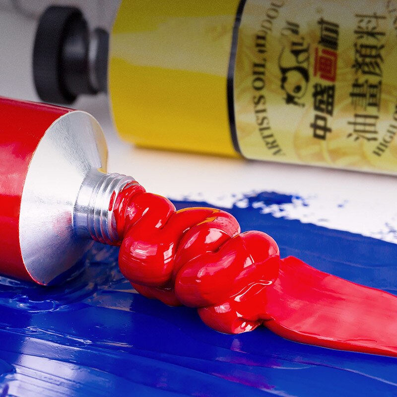 Oil Paints Set for Artists 12 X Large 50ml 1.76 fl oz Tubes Eco-Friendly Non-Toxic Lightfast Paint with Exceptional Pigment Load