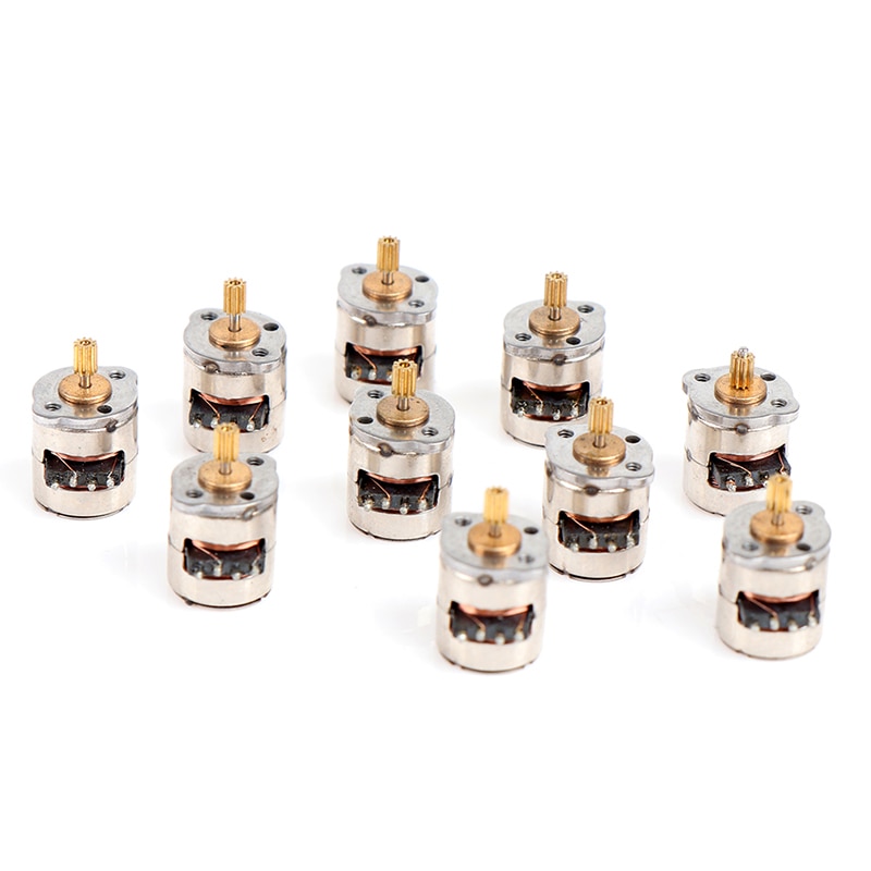 Mini 2-Phase 4-draht Schrittmotor Miniatur Stepper Mit 9 Zähne Getriebe Kleine sehr klein Mikro Motor- Spielzeug Motor- DIY Kamera