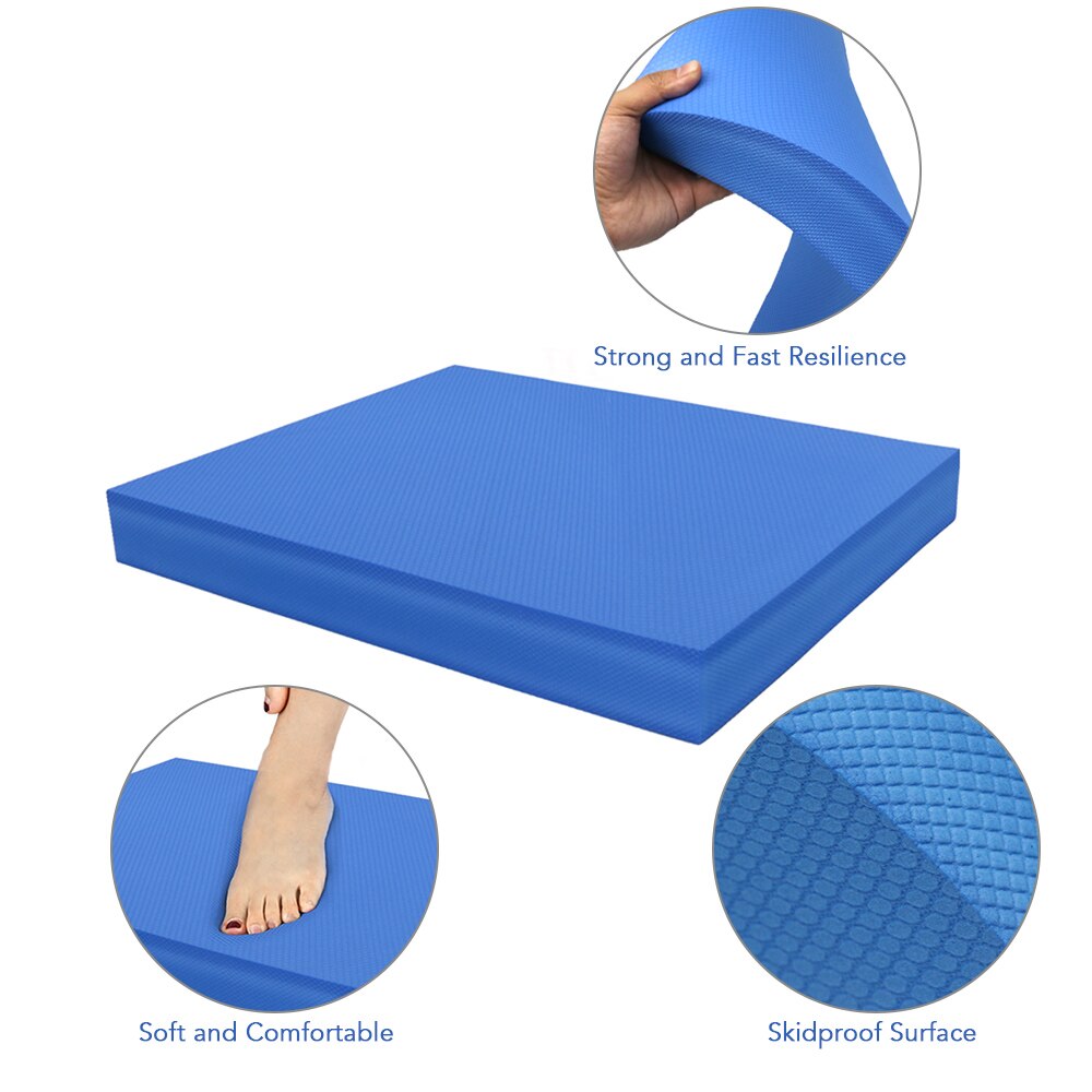 Yoga Zachte Balans Pad Foam Stabiliteit Pad Dikke Balancecushion Oefening Trainer Balancer Fitness Training Yoga Pilates Board