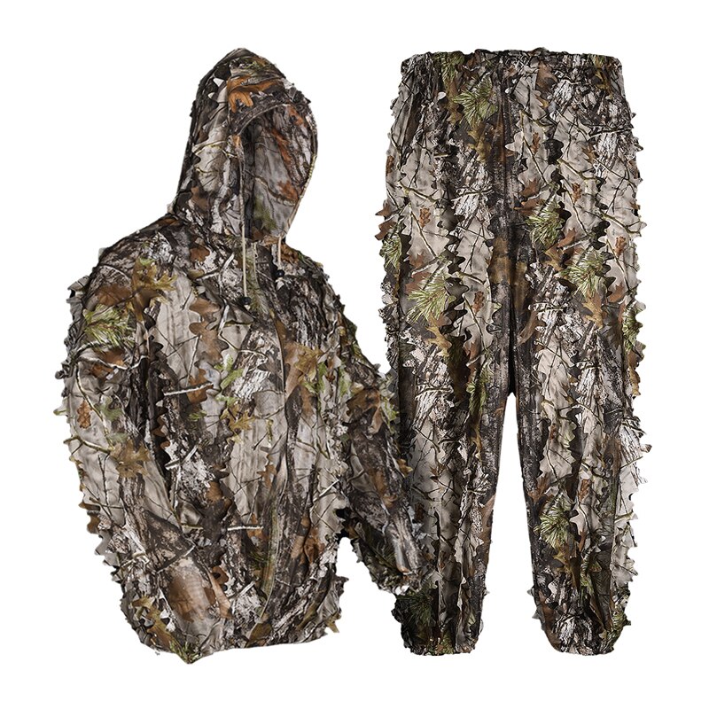 Ghillie Anzug Jagd Wald 3D bionisch ahorn Verkleidung Uniform Cs Atmungsaktive Tarnung Anzüge einstellen armee militärische taktische neue