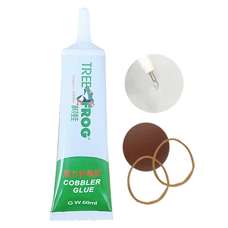 Colle de réparation Super adhésive 60ml, pour chaussures, cuir, caoutchouc, bois, liaison forte, réparation de chaussures, cordonnier