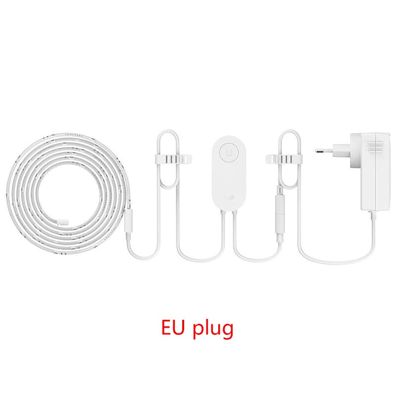 Yeelight fita led plus aurora, 2 metros, rgb, led 110v, 220v, trabalhos inteligentes, com homekit, google assistente xiaomi casa inteligente: EU plug