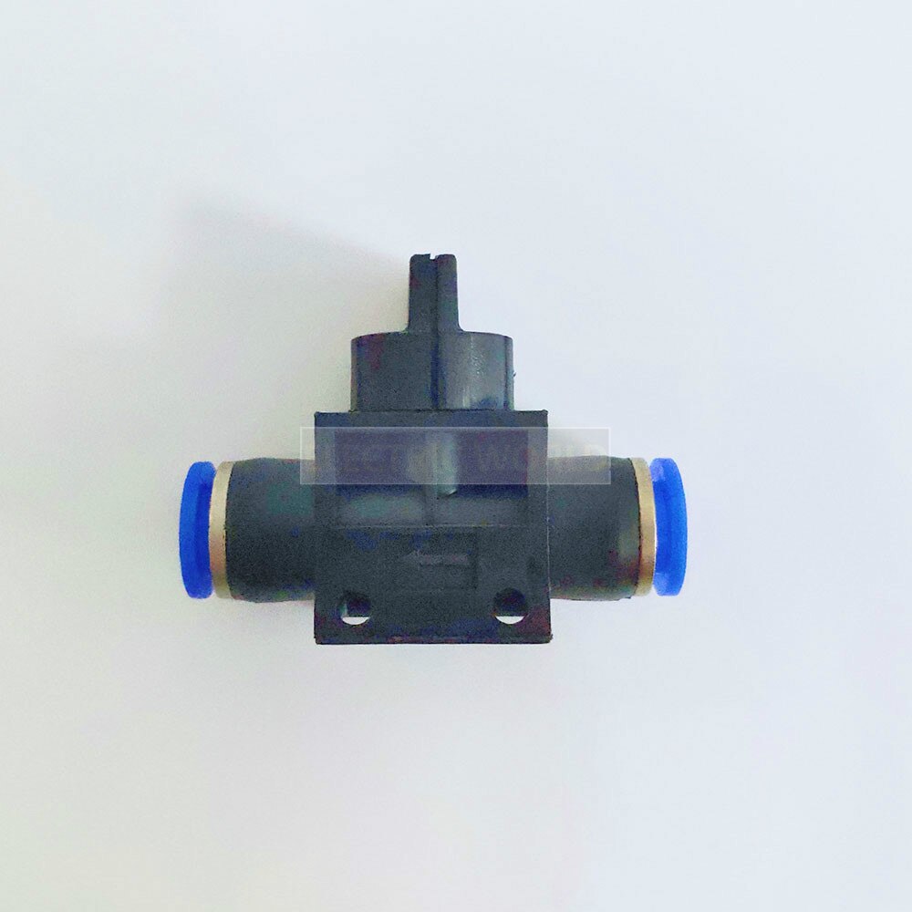 Air Pneumatic Hand Valve Fitting 10mm 8mm 6mm 12mm OD Hose Pipe Tube Push Into Connect T-joint 2-Way Flow Limiting Speed Control