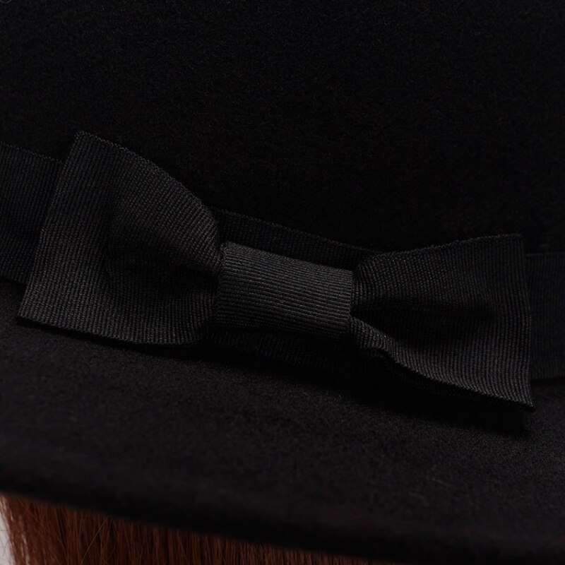Säsongsbetonad trend rak rak topp hatt prinsessahatt filthatt retro herre hattar dam mössor