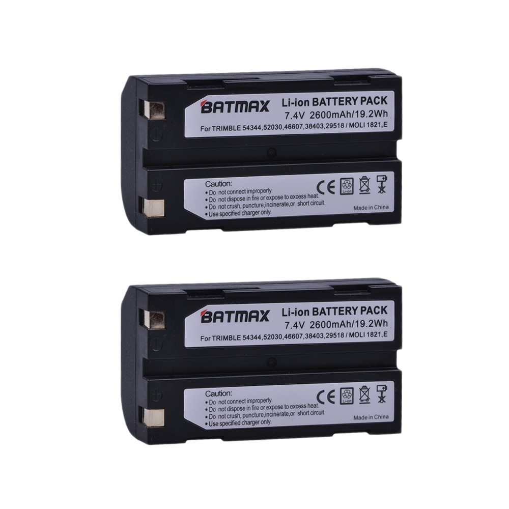 2 stks 7.4 v 2600 mah 54344, 92600 Batterij voor Trimble 54344, 92600 Batterij voor Trimble 5700 5800, MT1000, R7, R8 GPS Ontvanger