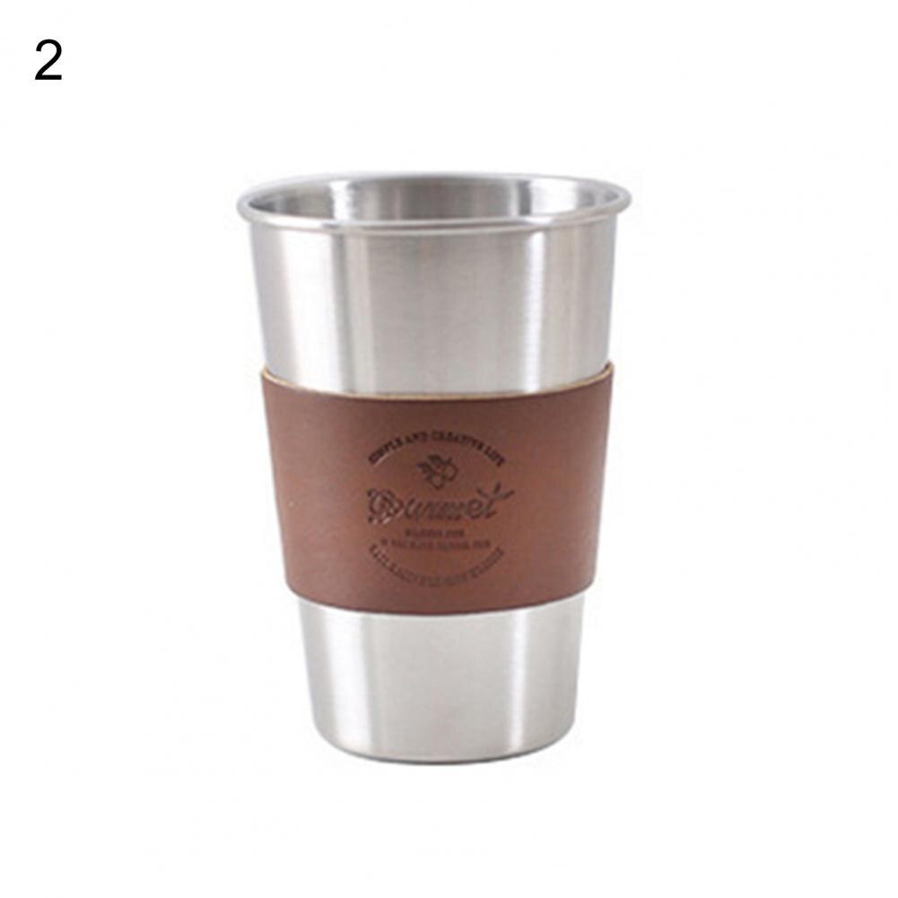 Vasos portátiles resistentes al calor para café, leche, acero inoxidable: 2