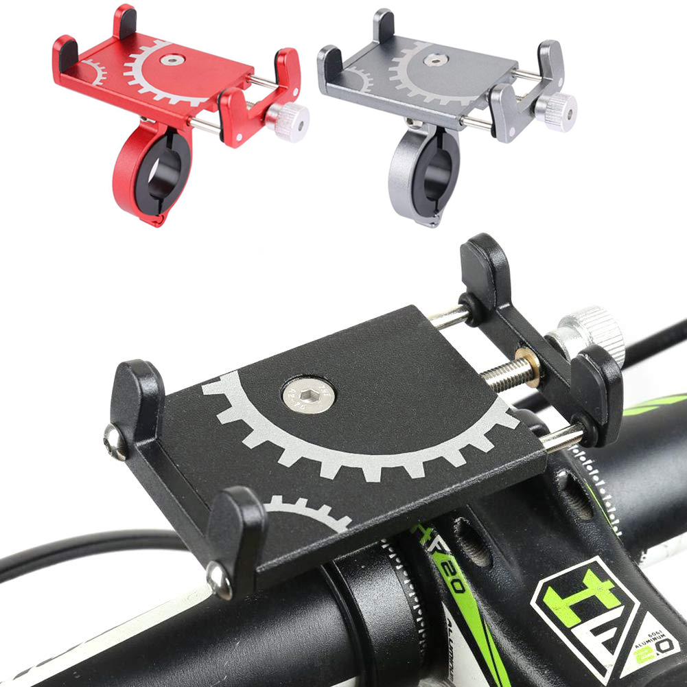 Metal cykel mobiltelefon holder universal mtb cykel motorcykel styr beslag gps clip mount til iphone 12 11 pro max xiaomi