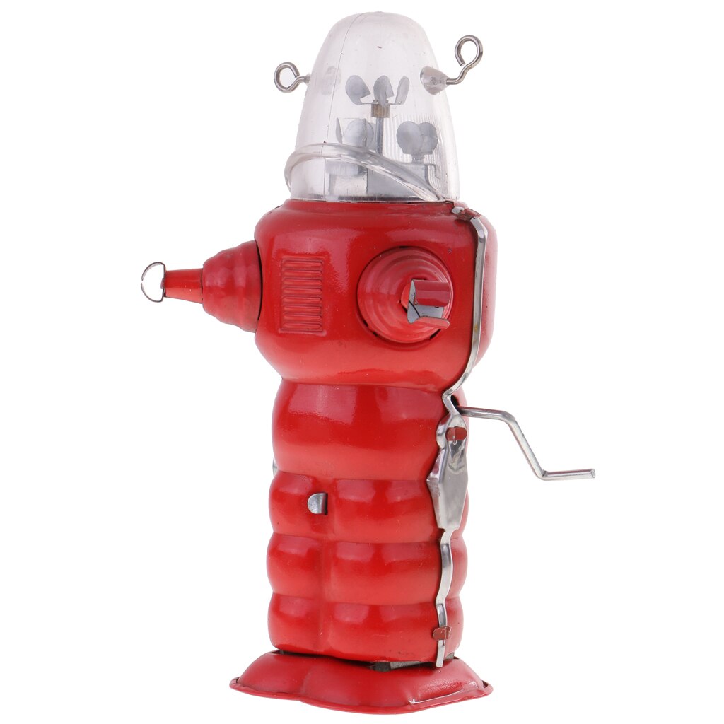 17cm / 6inch Hand-cranked Mechanical Robot Planet Tin ROBOT Collectibles