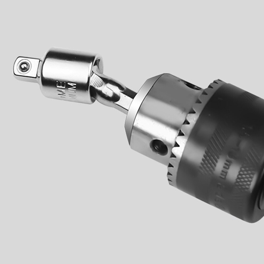1p elektrische boordoppenadapter voor slagschroevendraaier met zeskantschacht naar vierkante doppenboorbits draaibaar verlengstuk 1/4 " 3/8 " 1/2 "