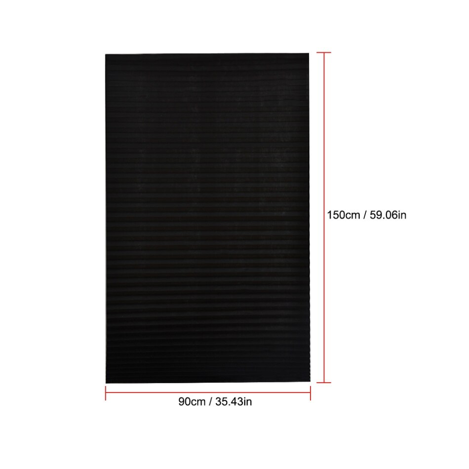 Varmeisolerende gardiner trådløse mørklægningsgardiner plisserede vinduesgardiner blinde til soveværelsesstuerum: 1