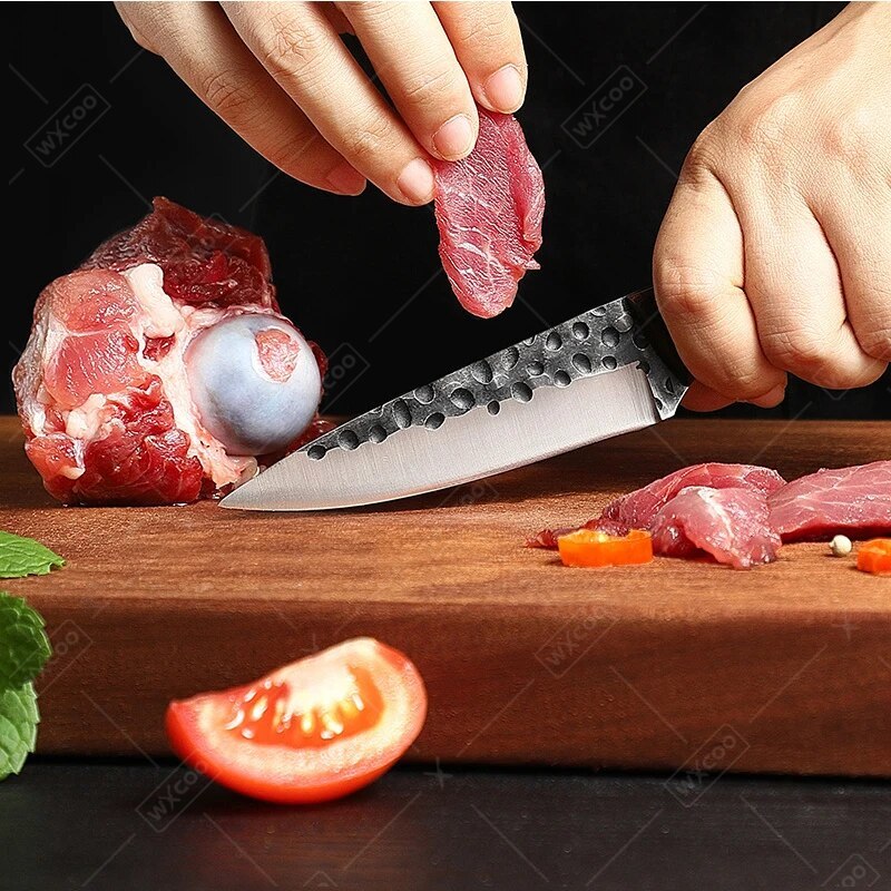 Faca de desossa de aço inoxidável faca de cozinha profissional faca japonesa cutelo de carne cutelo de osso forjando faca ferramentas de cozinha