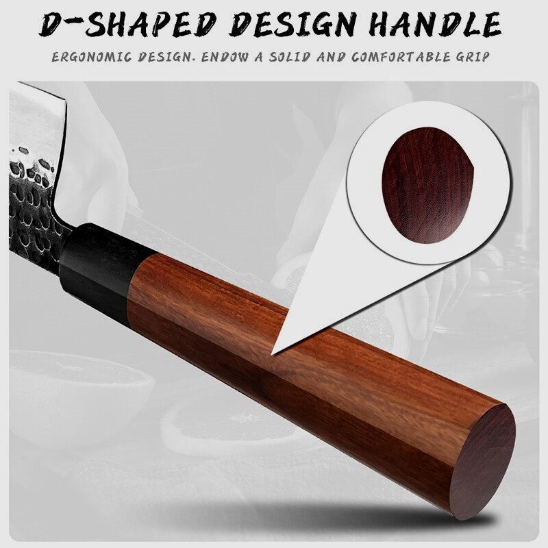 Ensemble de couteaux de Chef japonais Santoku Nakiri, couperet, utilitaire de tranchage, outils de boucherie en acier inoxydable 440C