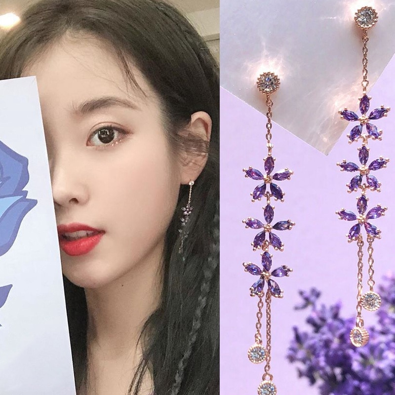 MENGJIQIAO Neue Koreanische Süße Kristall Bowknot Strass Kreis Ohrringe Für Frauen Studenten Elegante Partei Brinco Schmuck