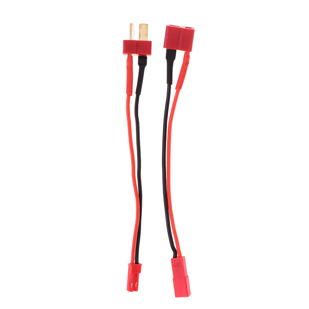 1 paio di adattatori per cavo caricabatterie RC Lipo, Deans T Plug to JST, Set maschio e femmina, cavo in Silicone 14AWG