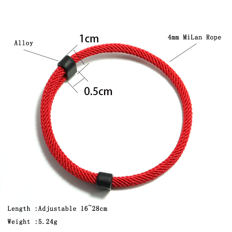 Conjunto de pulsera para Hombre a la , 2 uds., Braslet de hilo rojo de la suerte ajustable deslizante, Accesorios para Hombre, para él, brazalete Herren Joias