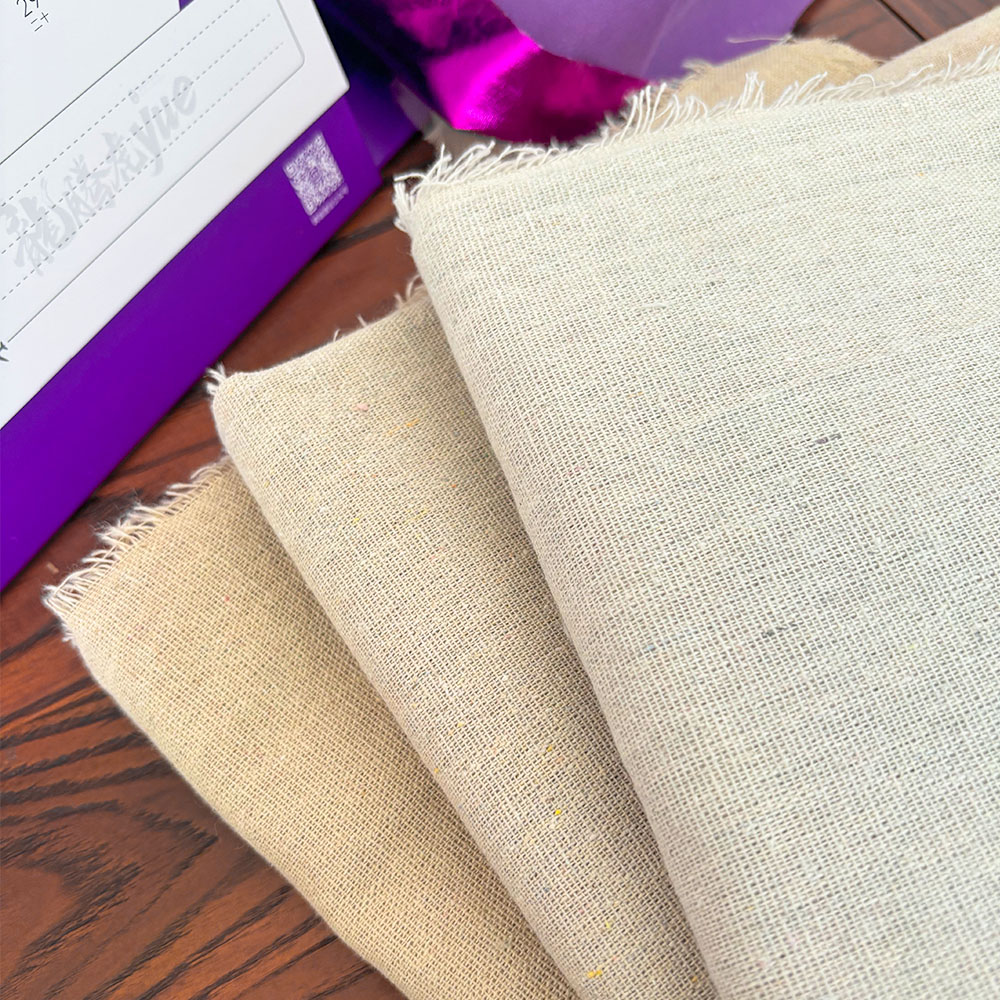 Tela cruda, pintura de retales, tela de lino y algodón de cáñamo, tela de arpillera, costura textil, acolchado, Material orgánico, decoración artesanal, 50x150cm
