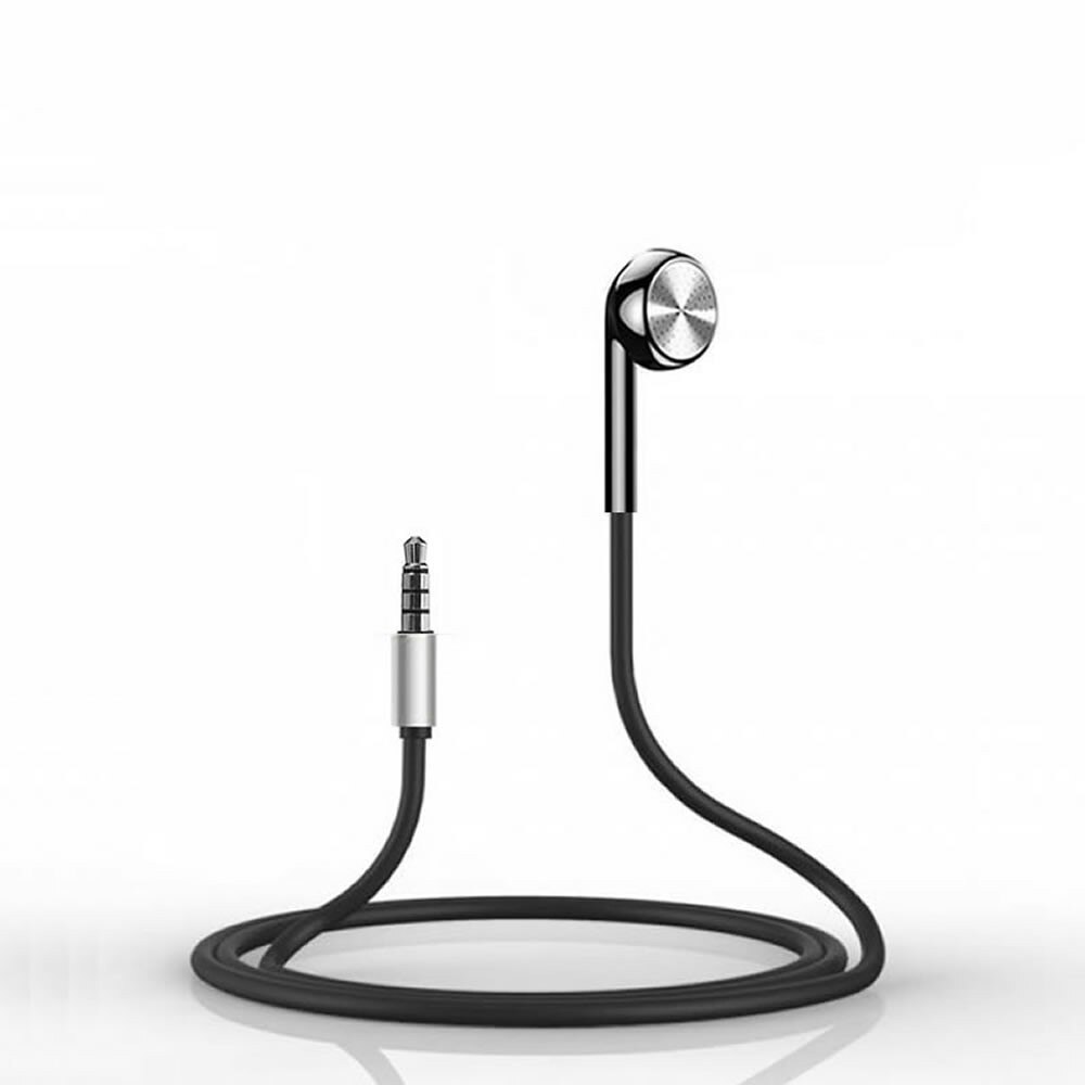 Wired Headset 3.5mm Mono Single In-Ear Earbud Earphone For All Audio Devices Phone Conputer 2022: Default Title