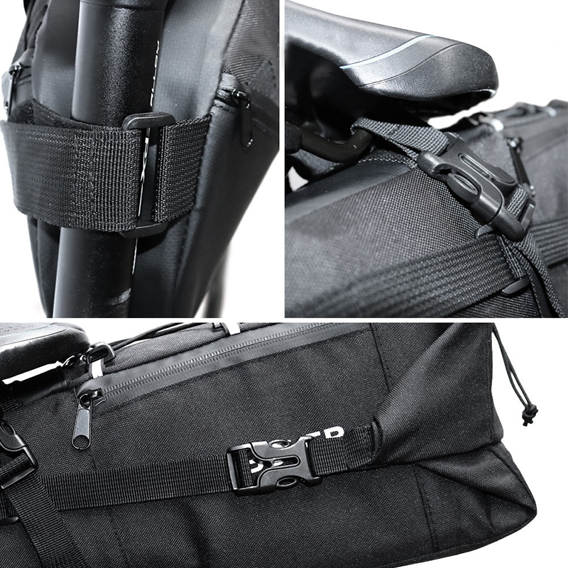 Waterproof Bicycle Saddle Bag Large Bike Tail Seat Sports Bags Polyester Cycling Panniers Mountain Bike Cycling Sport Bags Cover