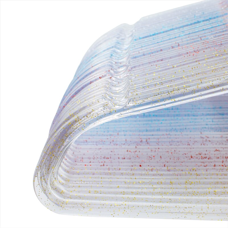 Cintres antidérapants en plastique de 40 à 45cm, 10 pièces/lot, cintres transparents pour vêtements, cintre Invisible pour garde-robe