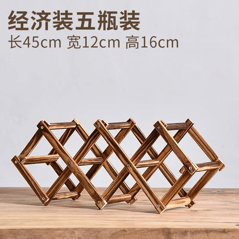 Wine Racks Wooden Wine Bottle Holder 10 Bottle Holder Mount Bar Display Shelf Folding Wood Organizer Wine Racks Men: Pink