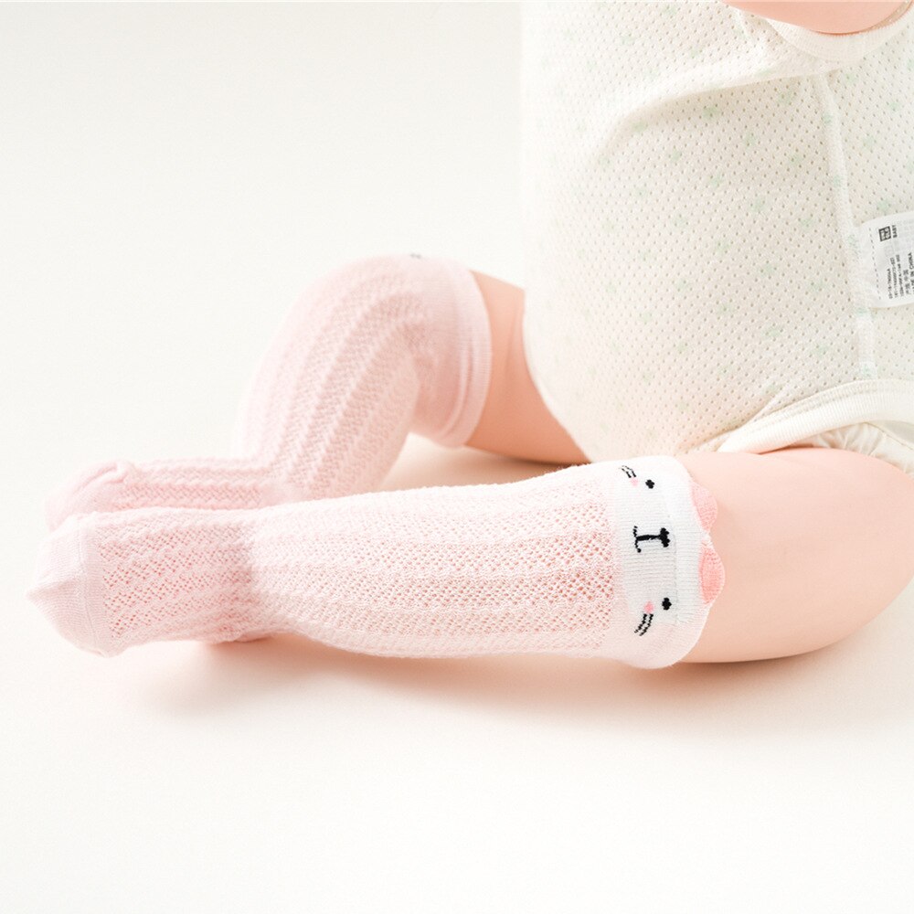 Prinses schattige baby meisjes sokken kniehoog spaanse stijl effen geribbelde sokken kant katoenen kleine meisjes sokken: Lavendel / 1-3 jaar