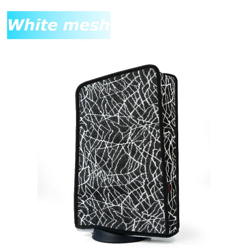 Dustproof Cover For PS5 Console Protective Washable Anti-scratch Dust Cover for Sony PS5 accessories.: White mesh