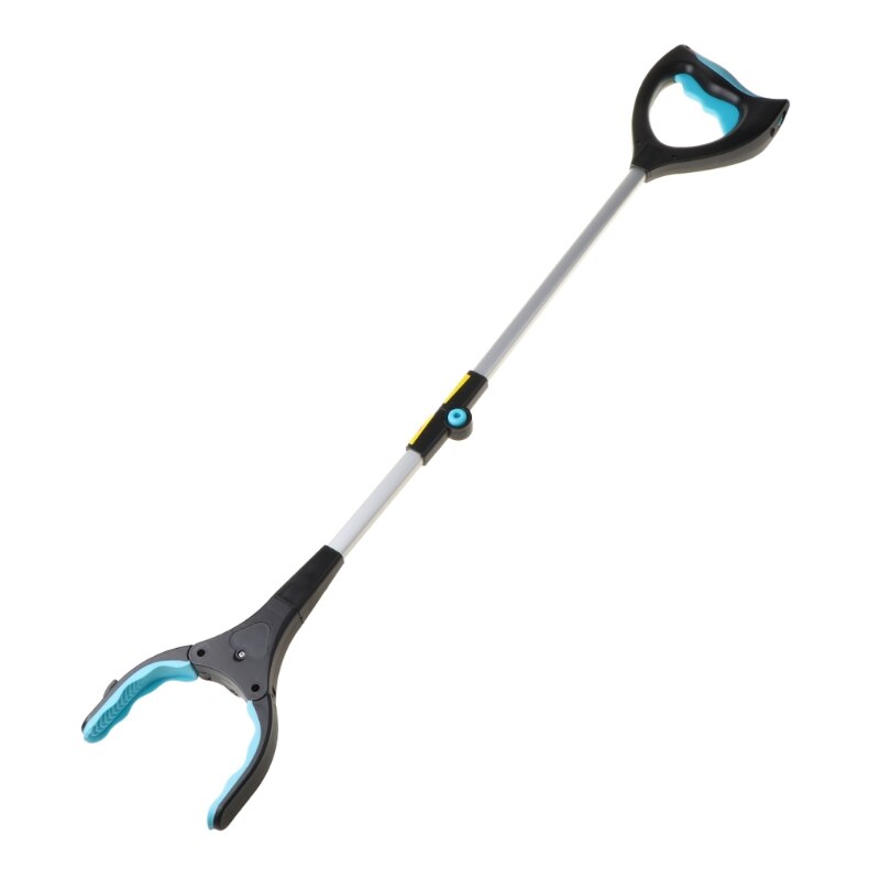 Pinze pieghevoli per rifiuti lunghi afferrare scegliere su attrezzo manico curvo clip per immondizia portatile