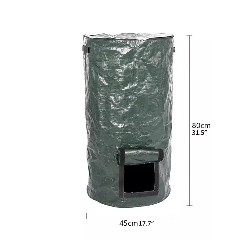 Waste Storage 2 Size Peel Useful Kitchen Waste Garden Trash Can PE Thick Material Effortless Compost Bag Collector Green: B