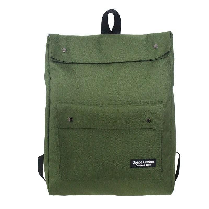 Rucksack Trend Paar Frauen Rucksäcke Einfache Unisex Student Schule Taschen Freizeit Reisetasche Große Kapazität Täglichen Pack: Army Green