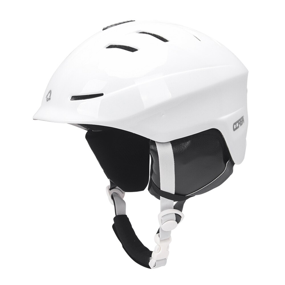 Casco da sci con fodera rimovibile e copri orecchie casco da Snowboard regolabile uomo donna casco da neve in-muffa