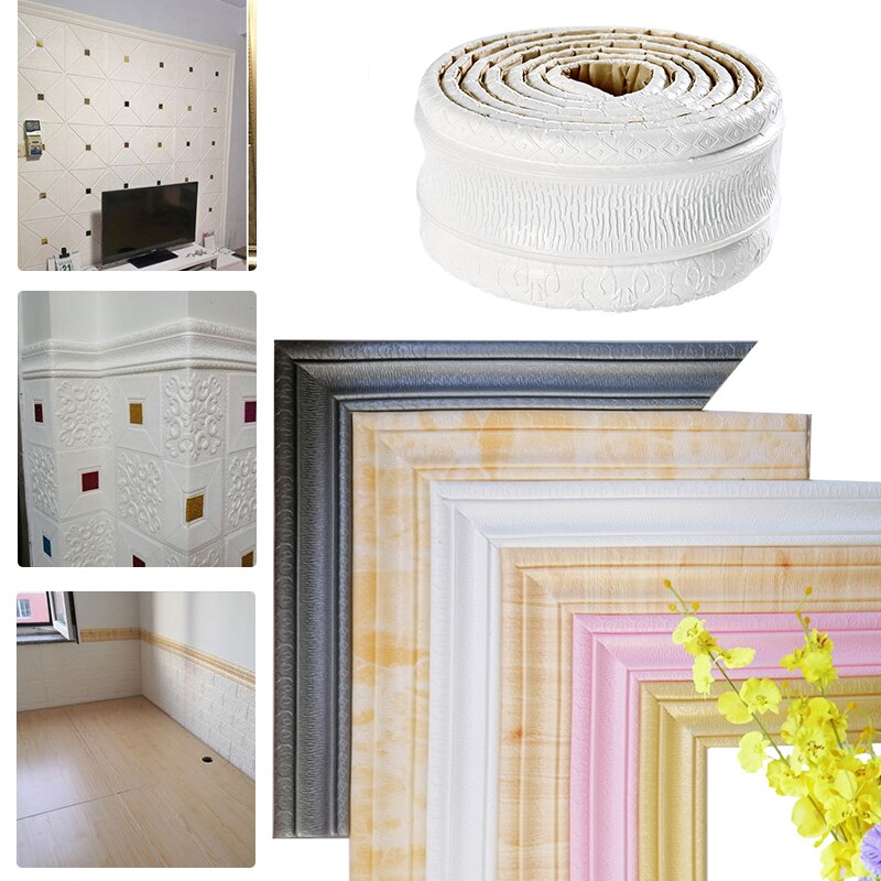 Sealing Strip Bathroom Shower Sink Bath Caulk Tape White PVC Self Adhesive Waterproof Wall Sticker For Bathroom Kitchen