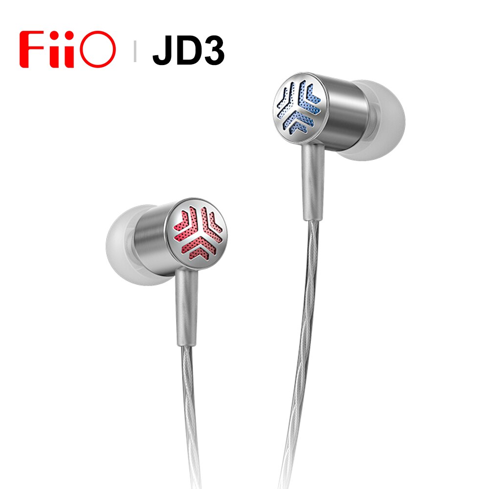 Fiio jadeaudio  jd3 in-ear-kopfhörer mit dynamischem treiber, hifi-audio, basswiedergabe, hd-mikrofon und edelstahlgehäuse