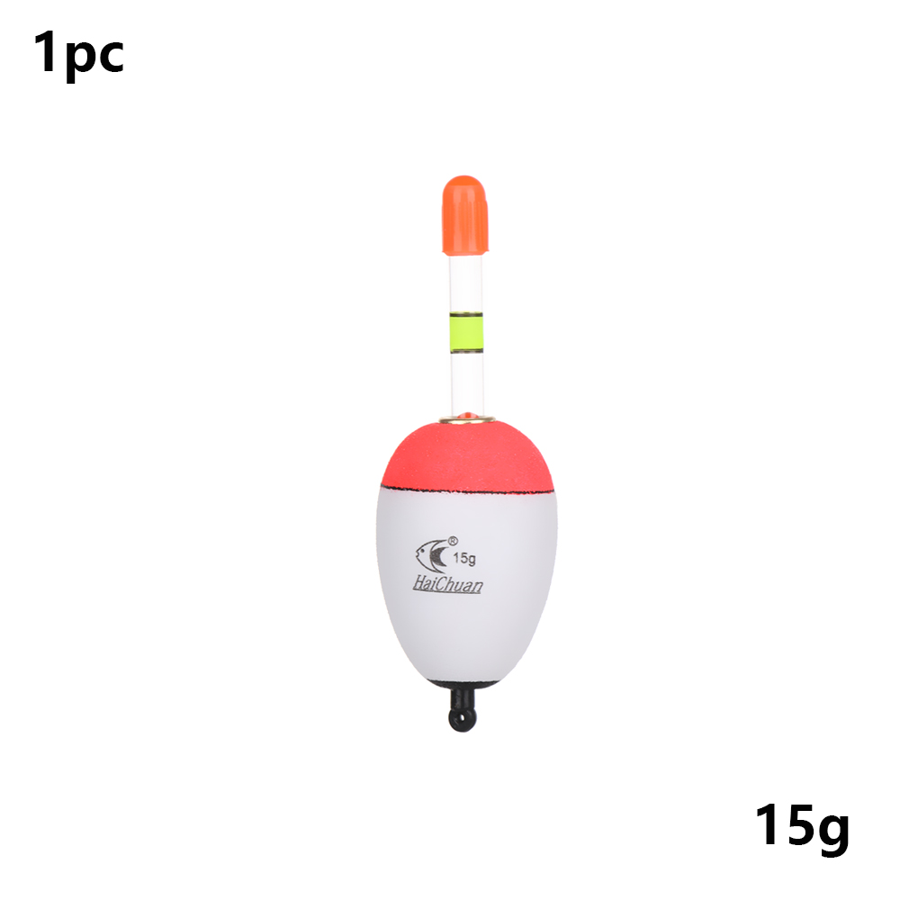 10-100g fiskeri nat float eva lysende float fisk agn til havfiskeri karpe fiskegrej tilbehør plast bobber: 15g