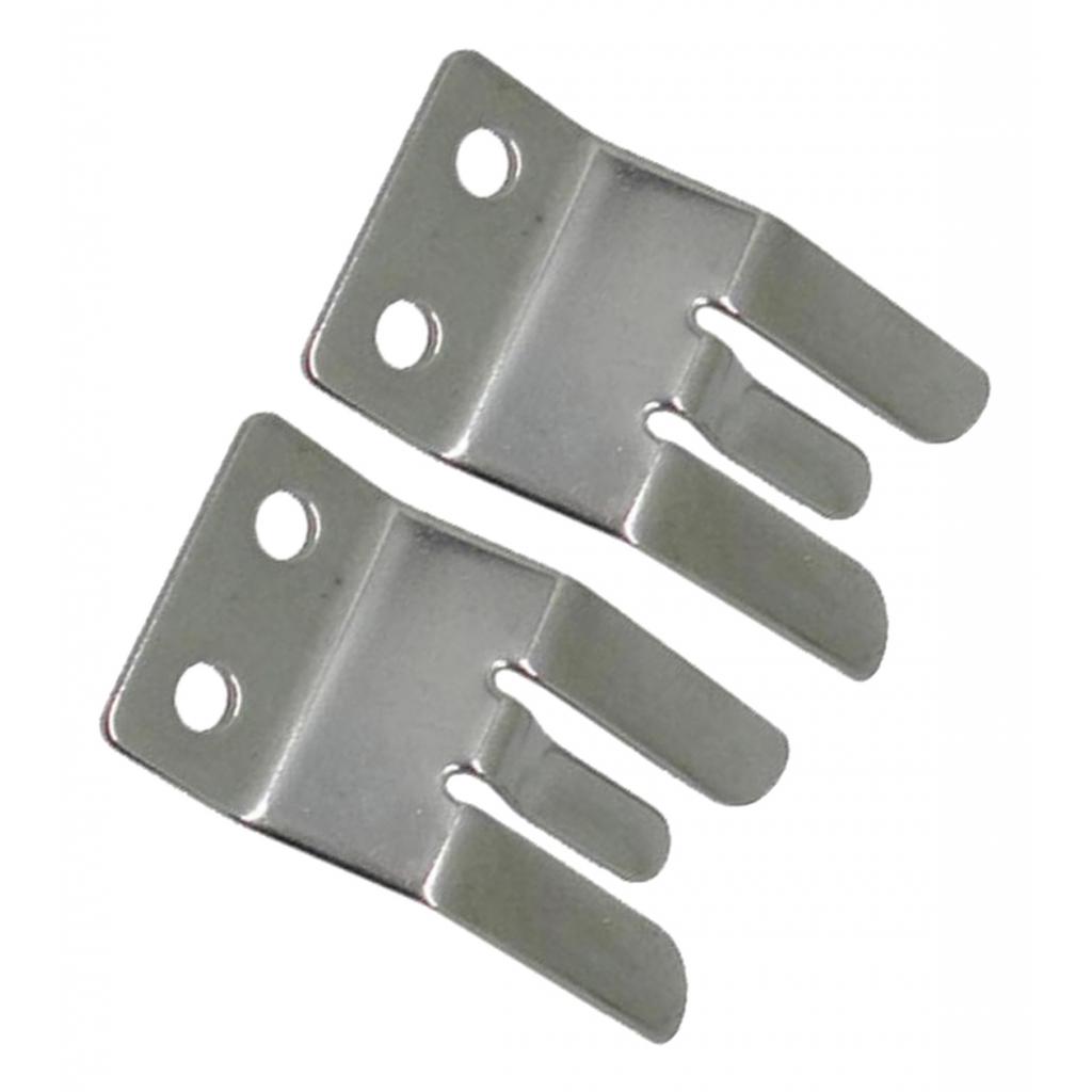 MICROPHONE CLIP 2pcs 304 Stainless Steel One-Piece Pressure Finger Mic Clamp