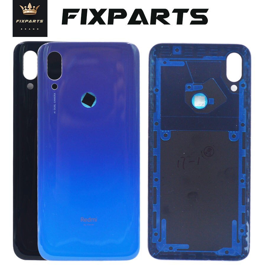 Für Xiaomi Redmi 7 Zurück Batterie Abdeckung Redmi7 Hinten Glas Tür Gehäbenutzen Tafel Ersetzen Teile Xiaomi Redmi Hinweis 7 Profi batterie Abdeckung