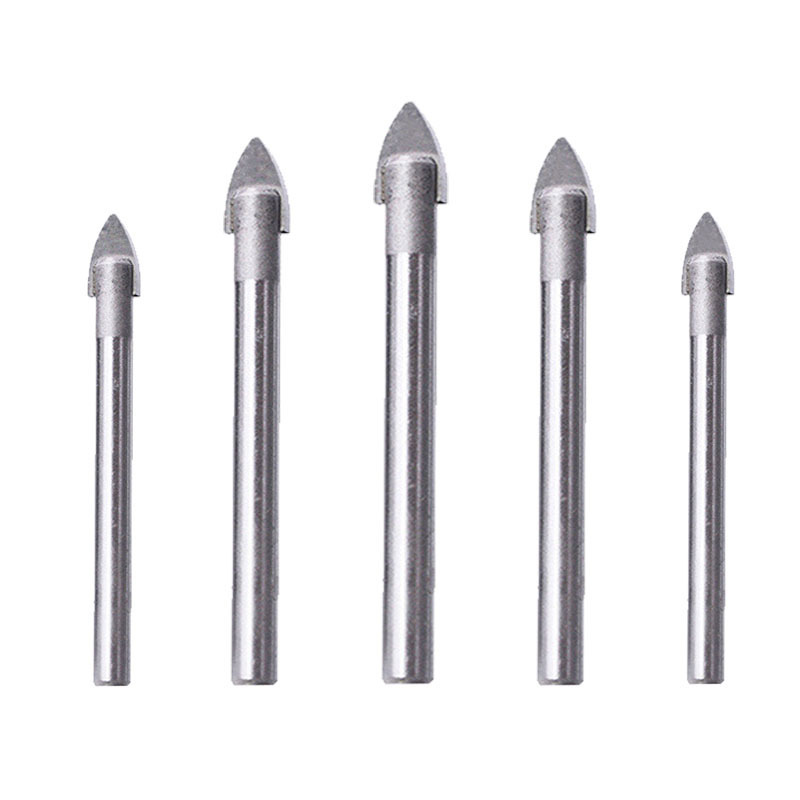 Juego de brocas de mármol de porcelana y vidrio, cabezal de lanza, juego de brocas de pala para pared de cerámica, abridor de agujeros de hormigón, 4, 6, 7 piezas