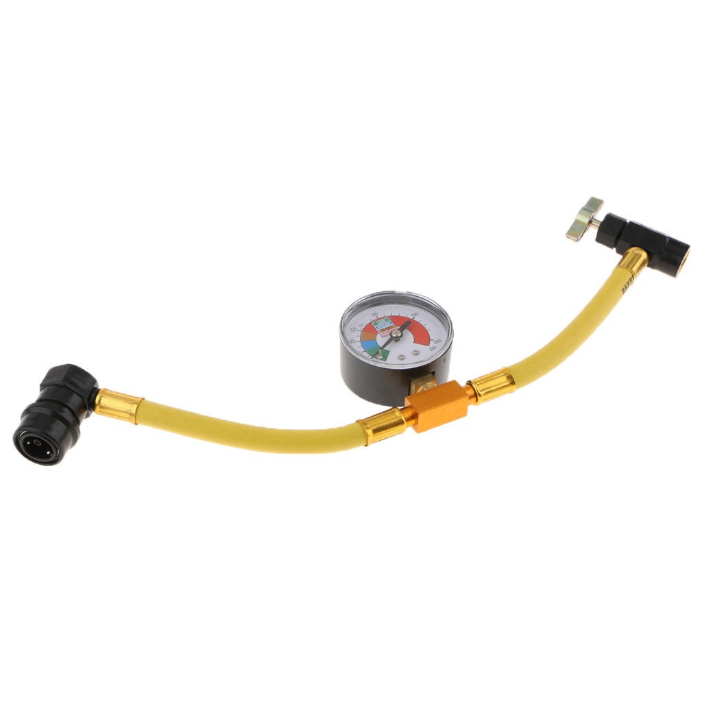 Replacement R134A AC Refrigerants Charging Hose Pipe w/ Gauge 200PSI Yellow