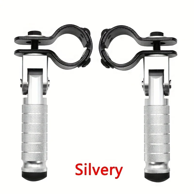 1 par cnc aluminium motorcykeldel universalpedaler foldet fodstøtte fodstøtte motorcykler knallerter, gokarts, scootere, cykel: Militærgrøn