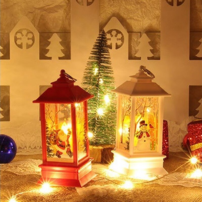 3Pcs Kerstverlichting Vrolijk Kerstfeest Decoratie Voor Thuis Kerst Ornamenten Xmas Lichten Navidad Kerstman Xmas Wit +