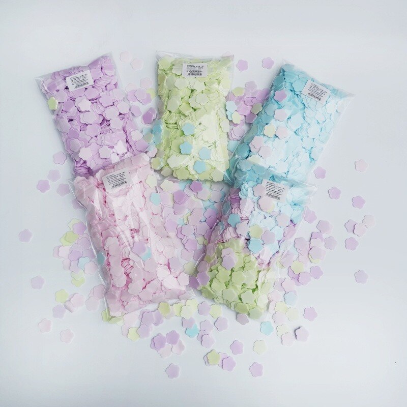 1000Pcs Flower Shape Soap Paper Travel Soap Paper Washing Hand Bath Clean Scented Slice Sheets Foaming Paper Soap Soap Dishes