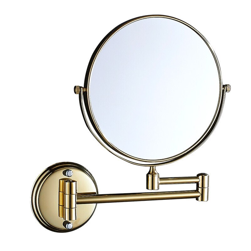 Punch-Free Bathroom Mirror Rotating Mirror/Double-Sided 3-Fold Enlarged Mirror Wall Hanging: D / 2