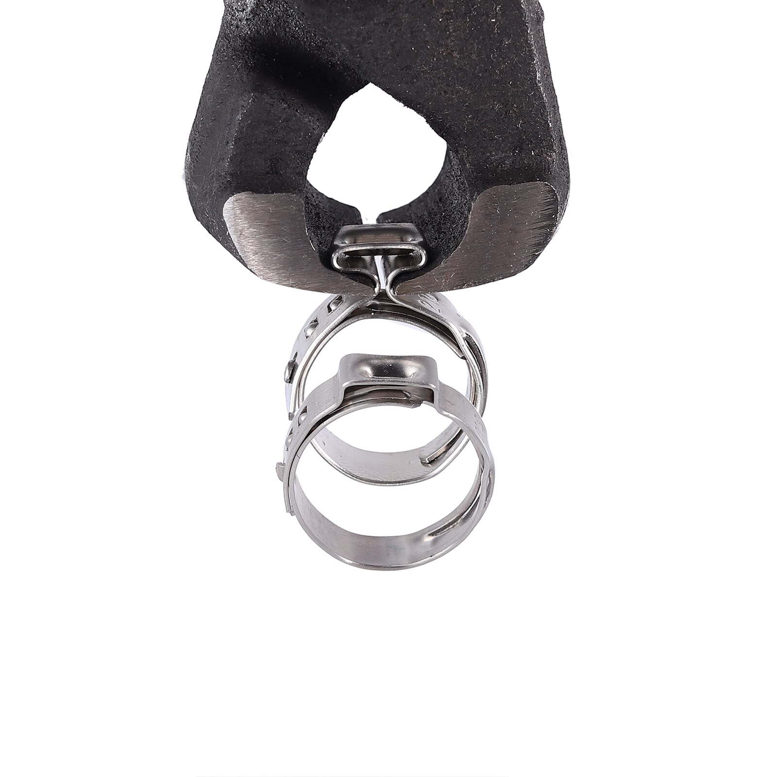 Proster 130Pcs 6-21Mm 304 Rvs Single Ear Traploze Slang Assortiment Klemmen Ring + Klem Crimper hand Krimptang Kit