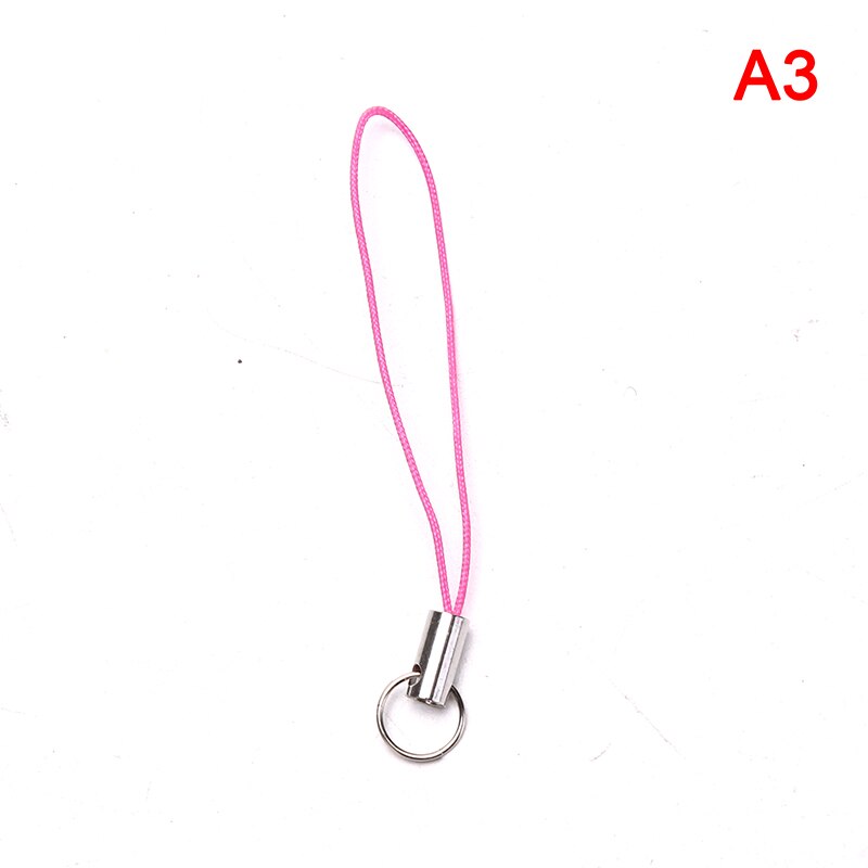 20Pcs Kleur Polyester Dubbele Ring Sieraden Lanyard Mobiele Telefoon Met Craft Hanger Diy Handgemaakte Materialen Diy Hang Touw: Style-03