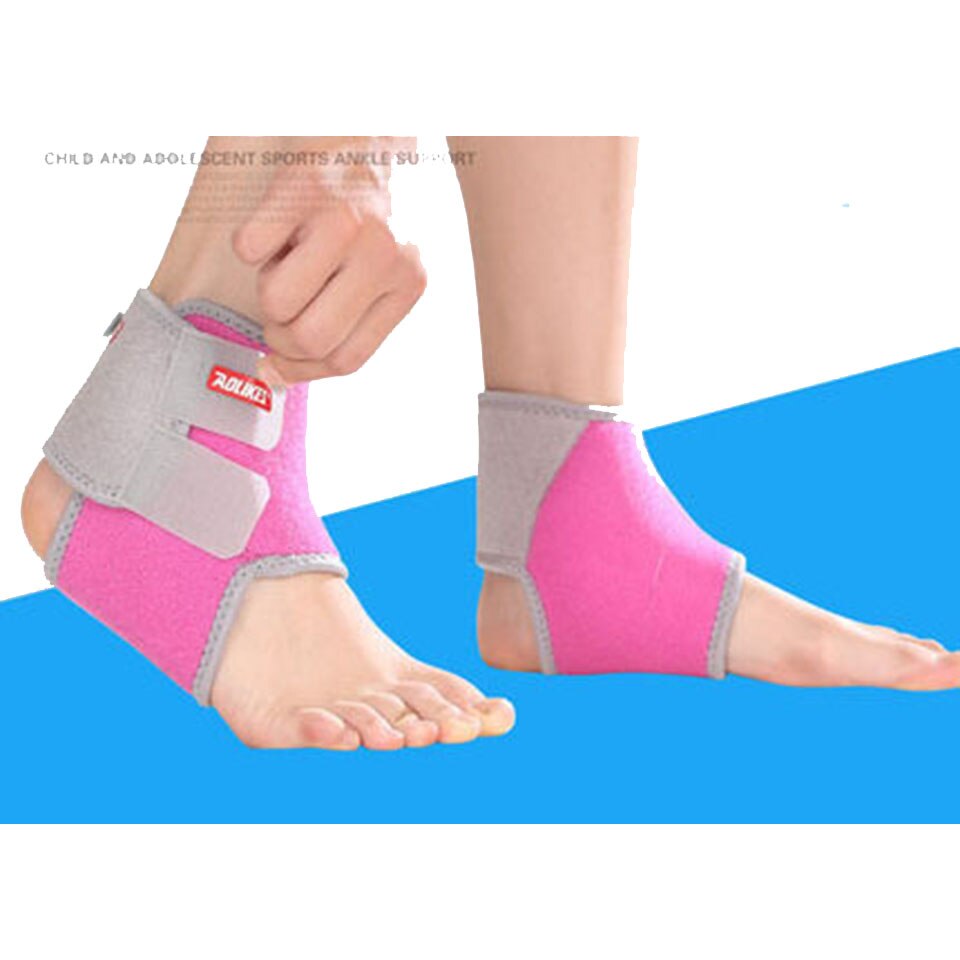 AOLIKES 1 Paar Kinderen Kids sport Enkel Ondersteuning Basketbal Verstelbare Enkel Ondersteuning Badminton Enkelbrace Ondersteuning Beschermende: Rose / M