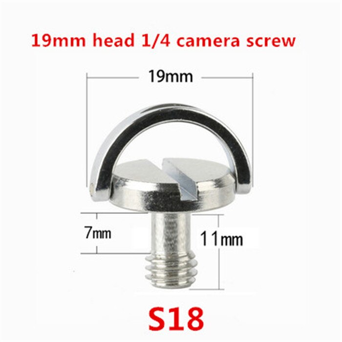 3PCS SLR Head Extension 1/4 Inch Quick Plate 3/8 Tripod Short Set Camera Screws: S18