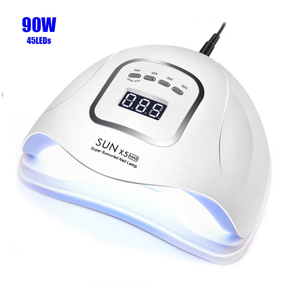 80W 2-In-1 Uv Led Nail Lamp & Nail Dust Collector Machine 36 Leds Nail Droger manicure Met Twee Krachtige Ventilator Nail Stofafzuiging
