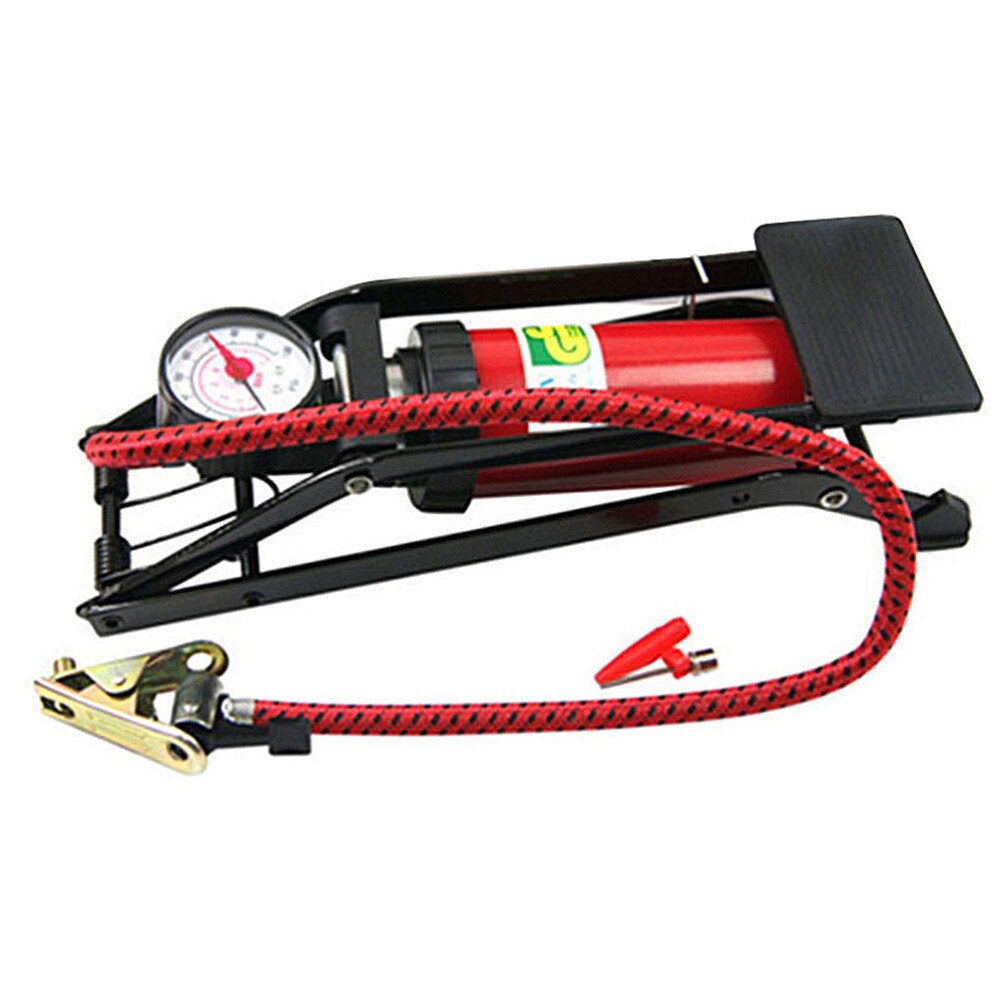 Portable Car High-pressure Foot Pump Bike Tire Floor Inflator Vehicle Tire Floor Pump: Default Title