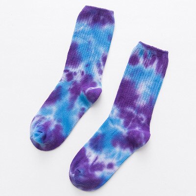 Short Socks Men Women Tie Dye Socks Colorful Cool Crew Socks Funny Hipster Skatebord Ankle Female Sox