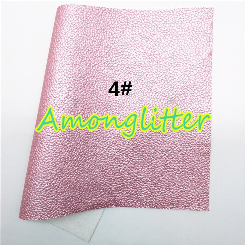 Amonglitter Rose Gold Gold Synthetic Leather, Litchi Faux Leather Fabric Sheets for DIY Bows Bags 21x29cm A4 size MB009: 4