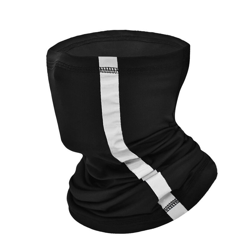 Wosawe Reflecterende Bandana Motorcycle Ski Maskers Gezicht Shield Balaclava Neck Tube Outdoors Fietsen Magic Bandana Sport Sjaal: black